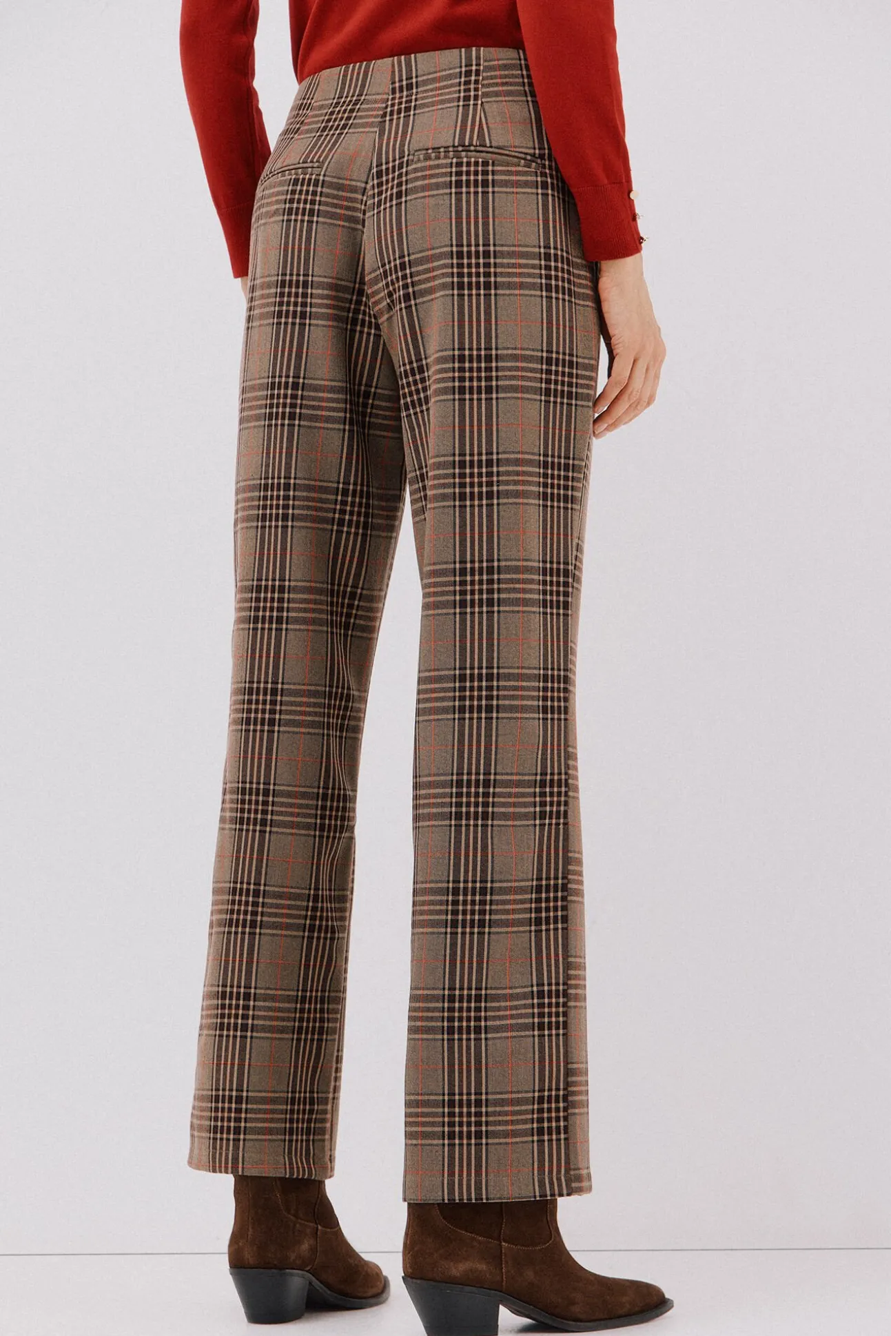 Pantalón de mujer de cuadros