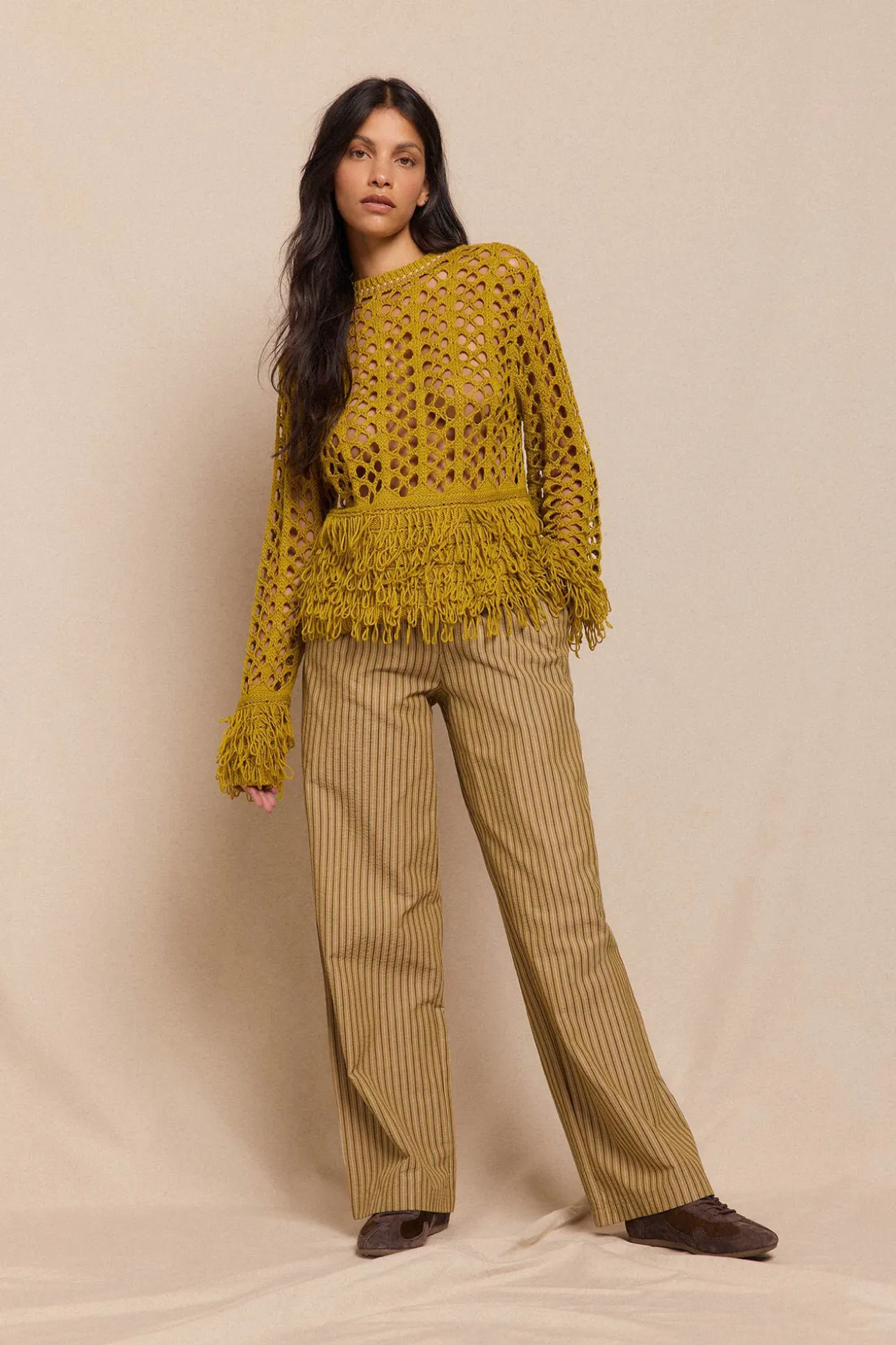 Pantalón de rayas pijamero