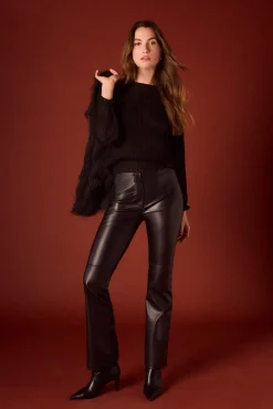 Pantalón de simil piel