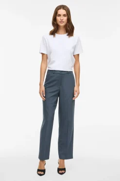 Pantalón de vestir recto con viscosa