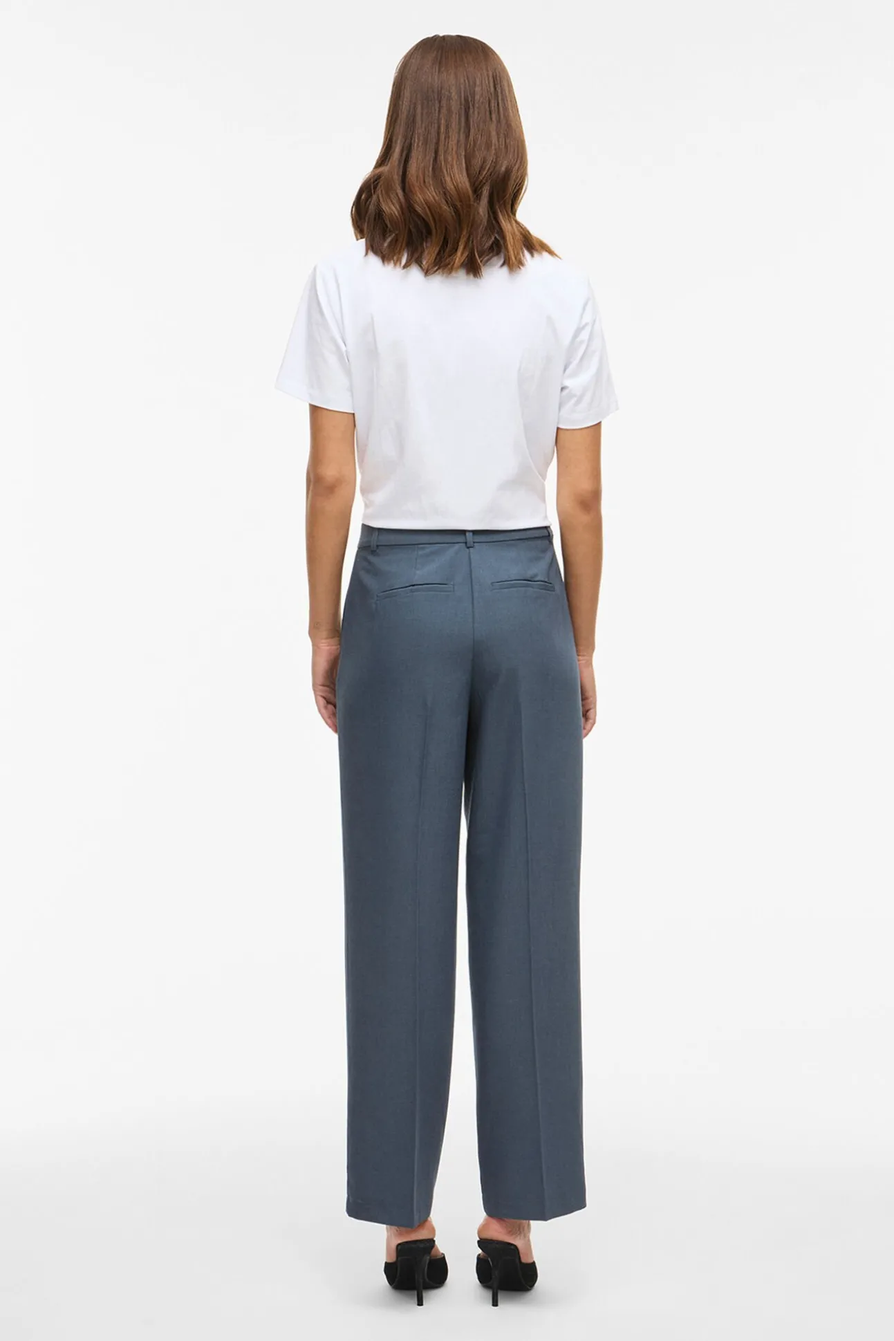 Pantalón de vestir recto con viscosa