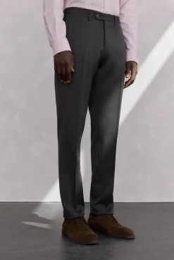 Pantalón estructura gris bi-stretch slim fit