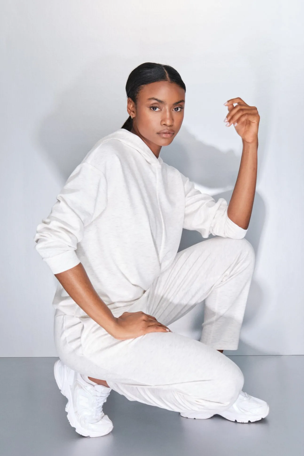 Pantalón jogger blanco