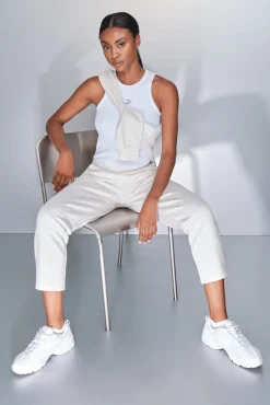 Pantalón jogger blanco