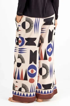 Pantalón largo motivos geométricos