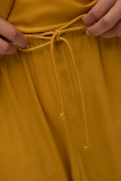 Pantalón largo satinado