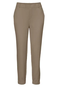 Pantalón liso con cintura normal