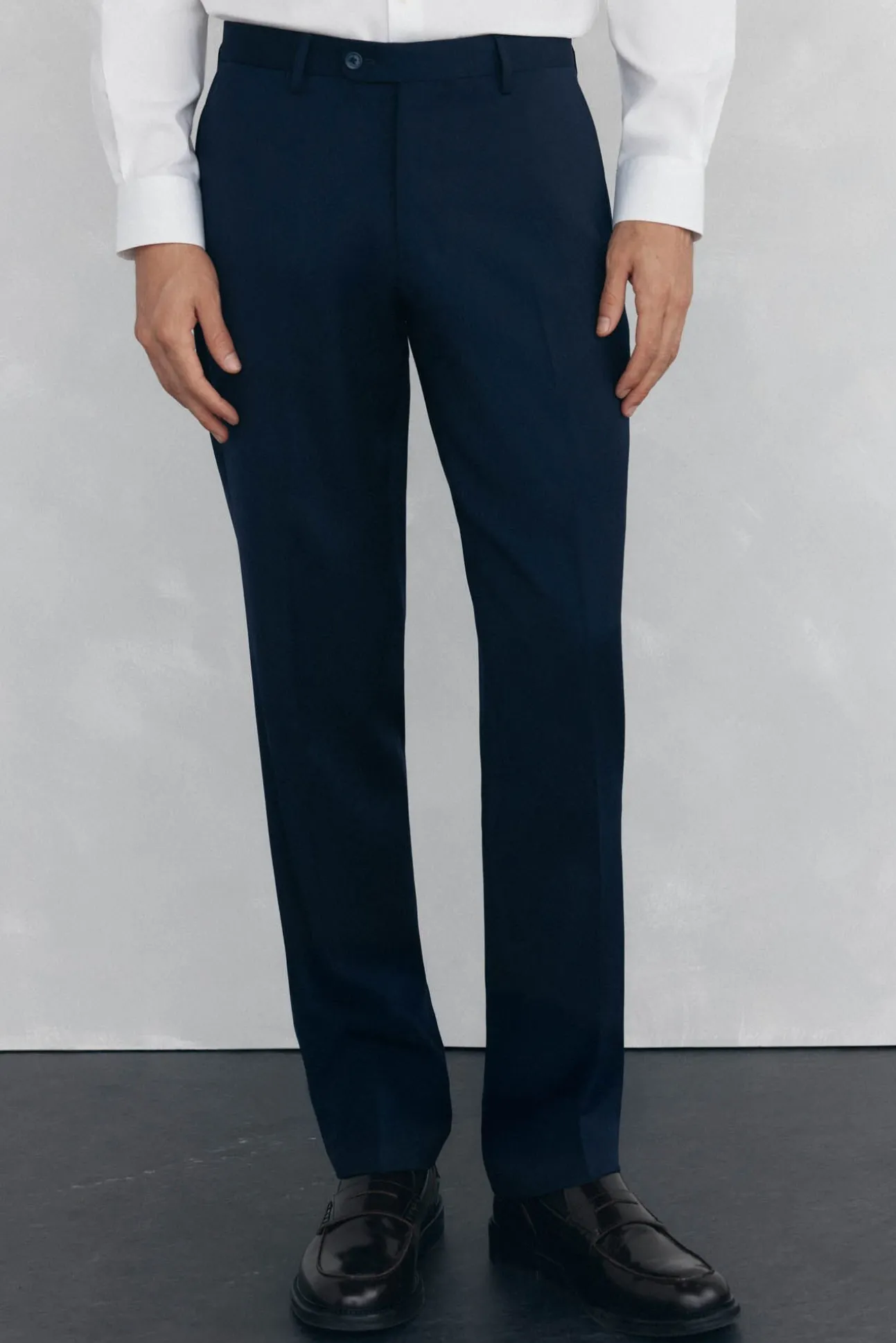 Pantalón liso tailored bi-stretch