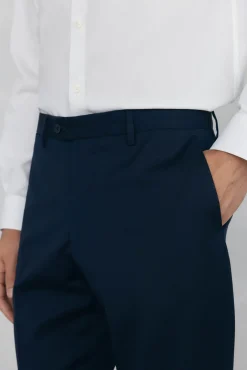 Pantalón liso tailored bi-stretch