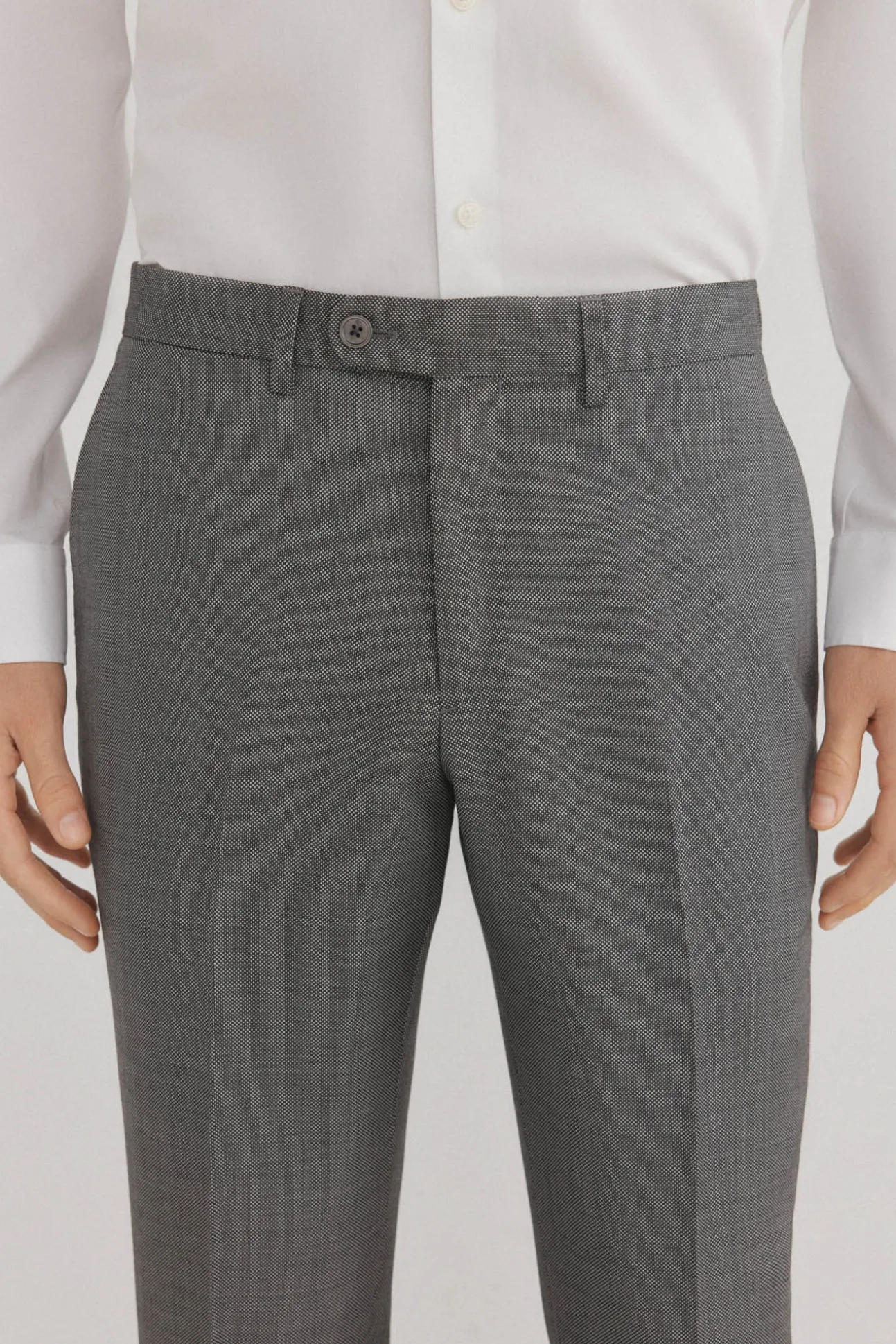 Pantalón ojo de perdiz bi-stretch slim fit