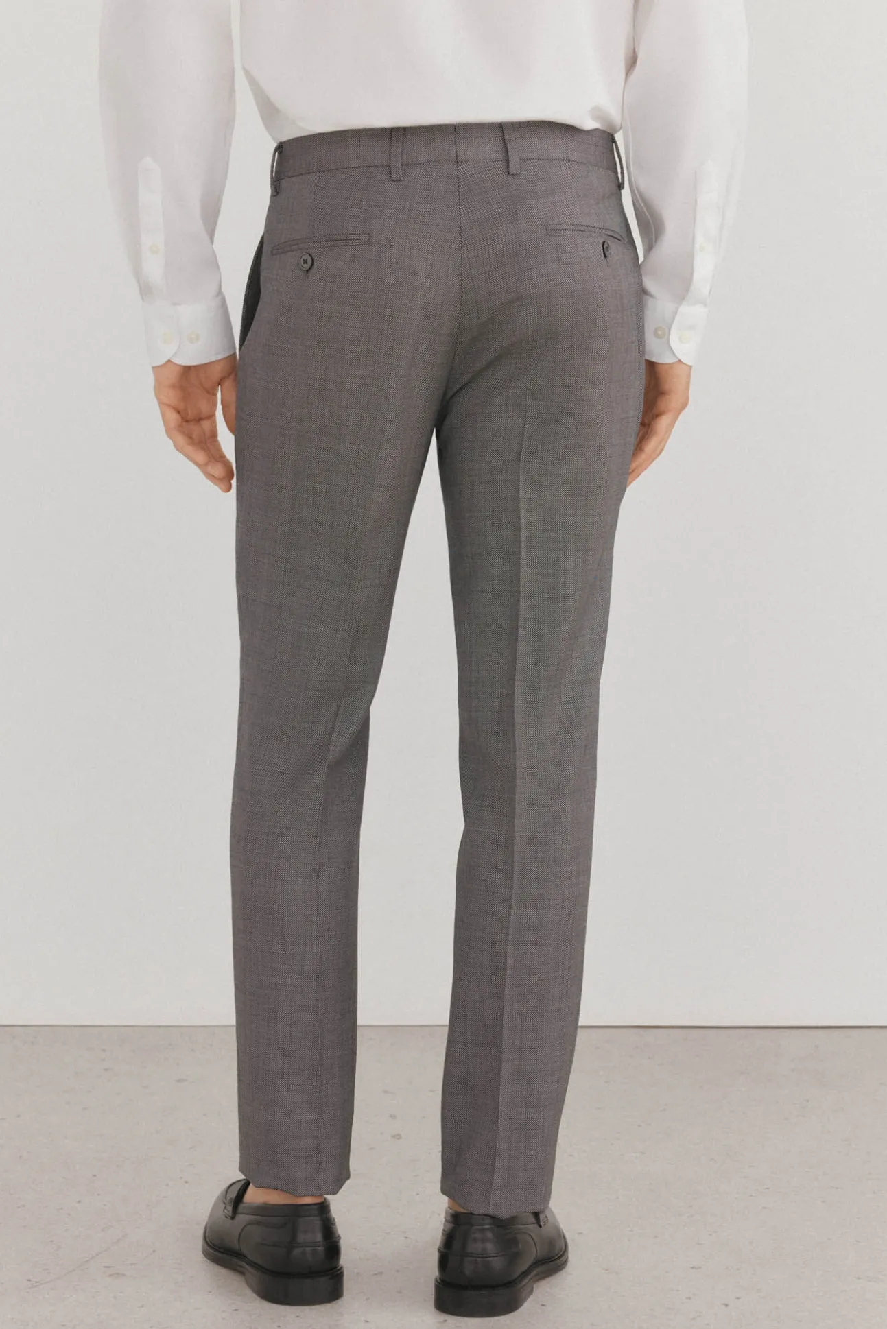 Pantalón ojo de perdiz bi-stretch slim fit