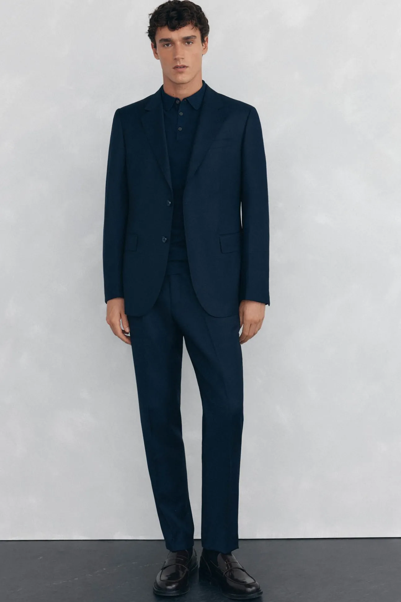 Pantalón ojo de perdiz bi-stretch slim fit