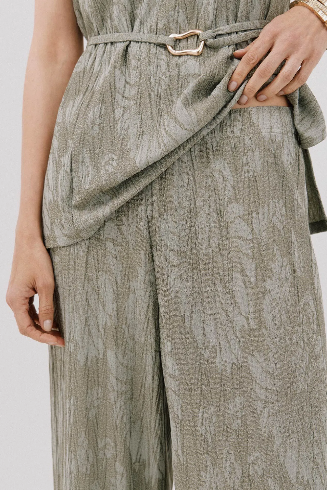 Pantalón punto jacquard