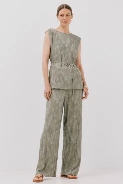 Pantalón punto jacquard