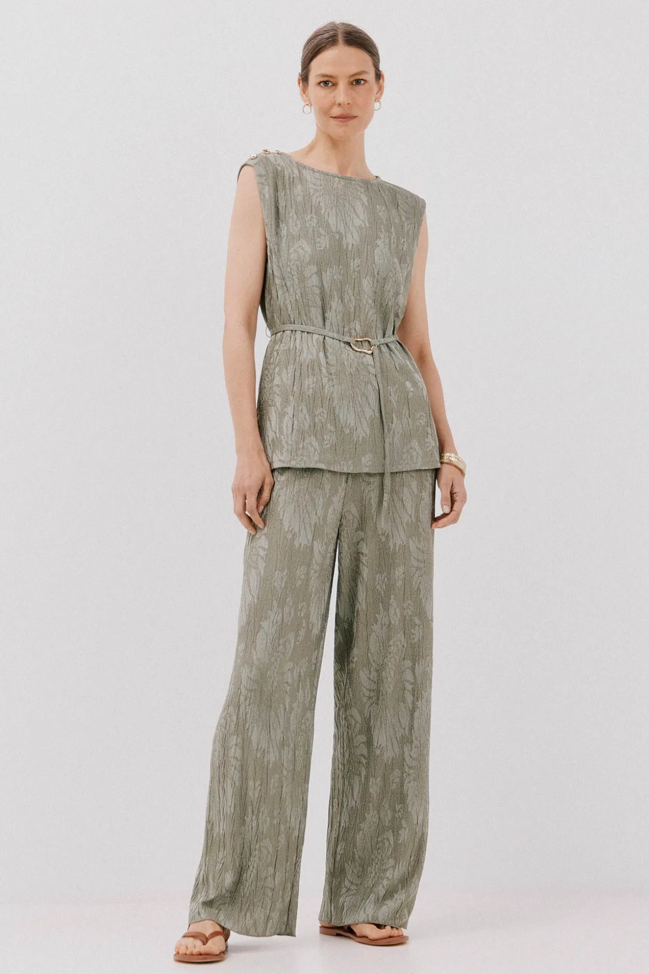 Pantalón punto jacquard