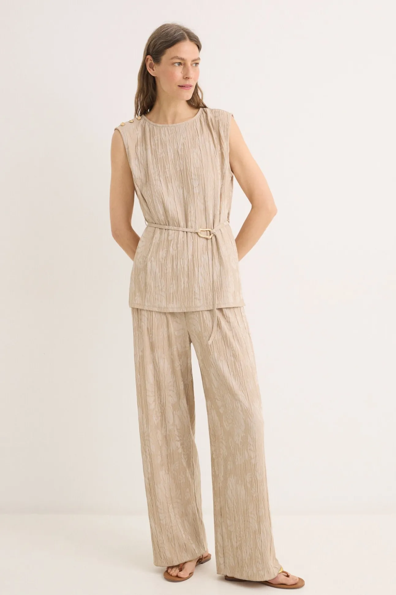 Pantalón punto jacquard