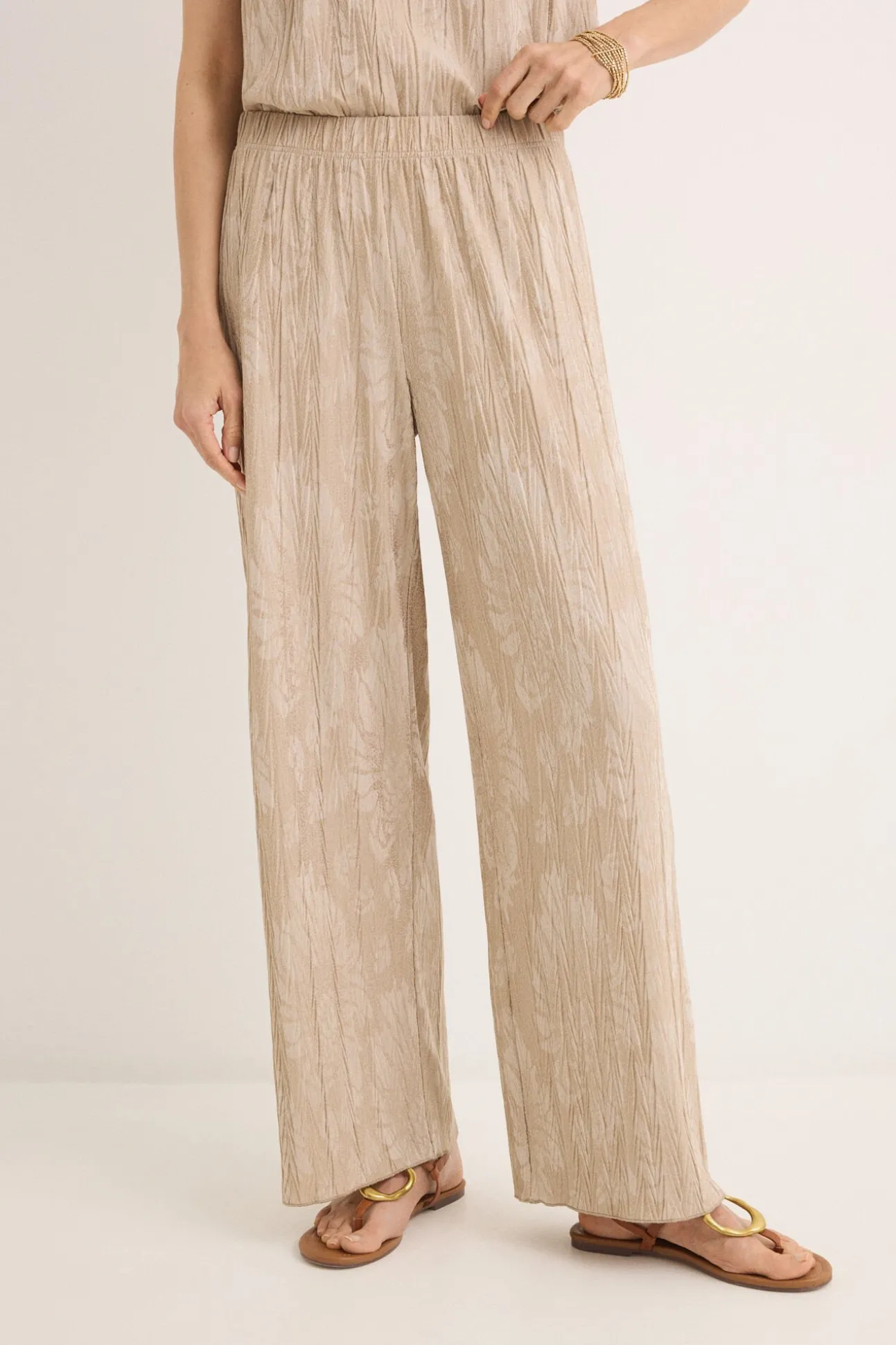 Pantalón punto jacquard