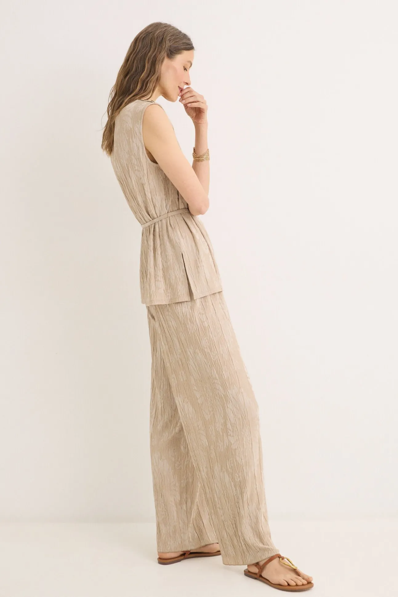 Pantalón punto jacquard