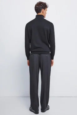 Pantalón rayas straight fit