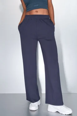 Pantalón recto ancho azul oscuro