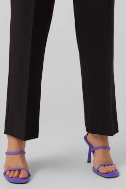 Pantalón recto de mujer de talle alto