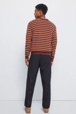 Pantalón recto pliegues wide straight fit