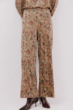 Pantalón terciopelo estampado