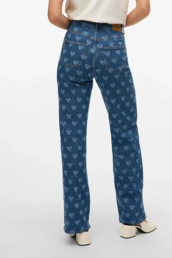 Pantalón vaquero estampado