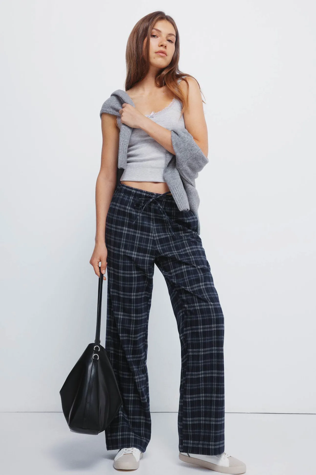 Pantalones jogger cuadros