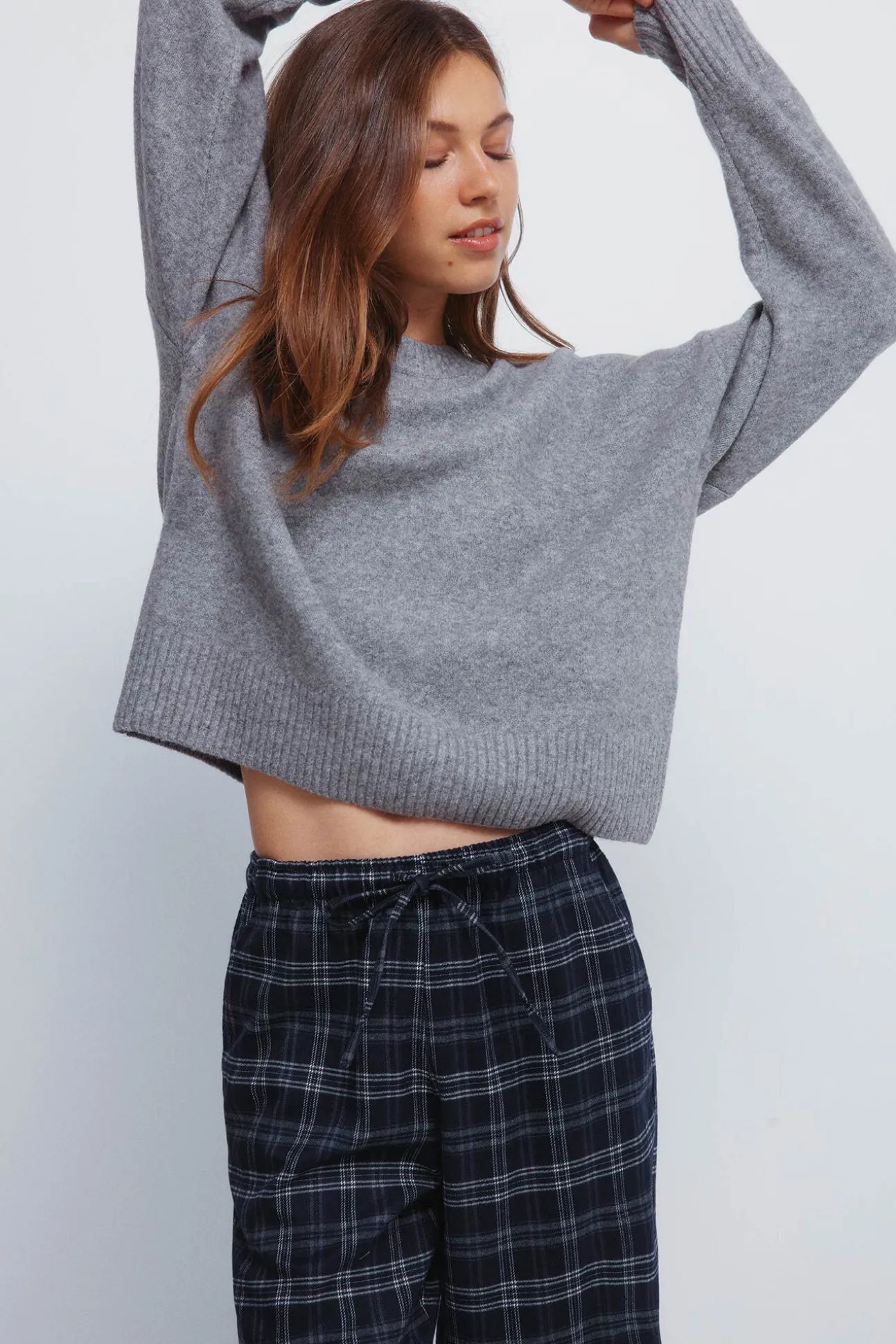 Pantalones jogger cuadros