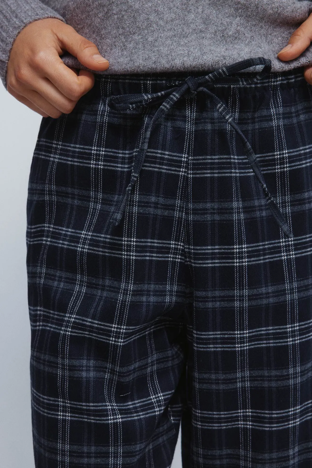 Pantalones jogger cuadros