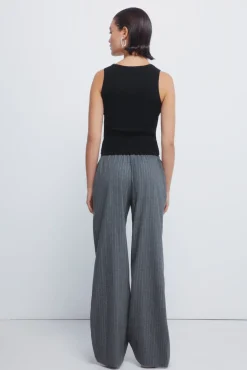 Pantalones jogger rayas lurex