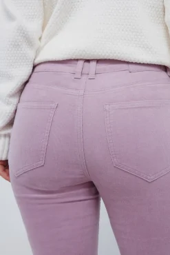 Pantalones pana kick flare