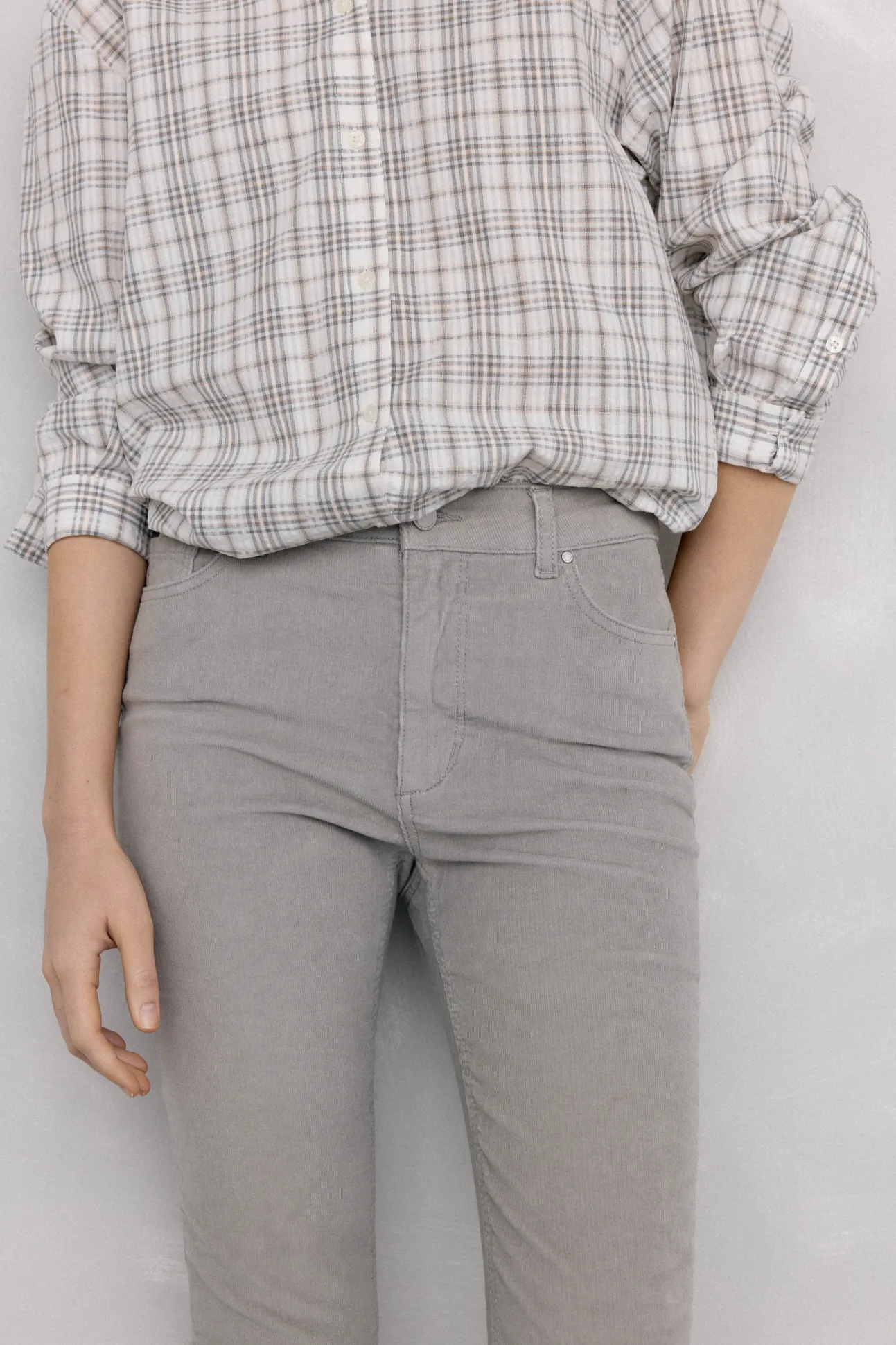 Pantalones pana push up