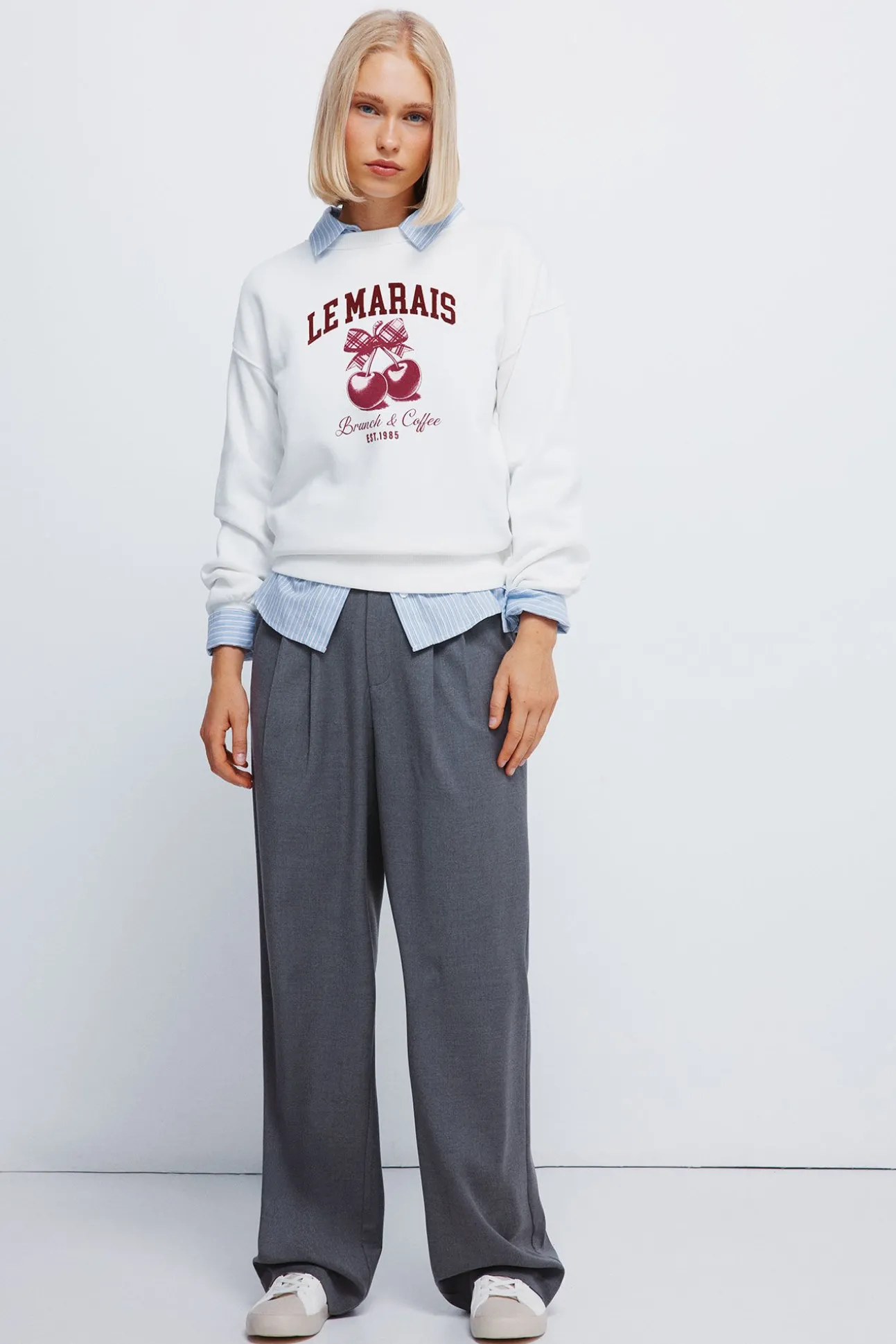 Pantalones pinzas goma cintura