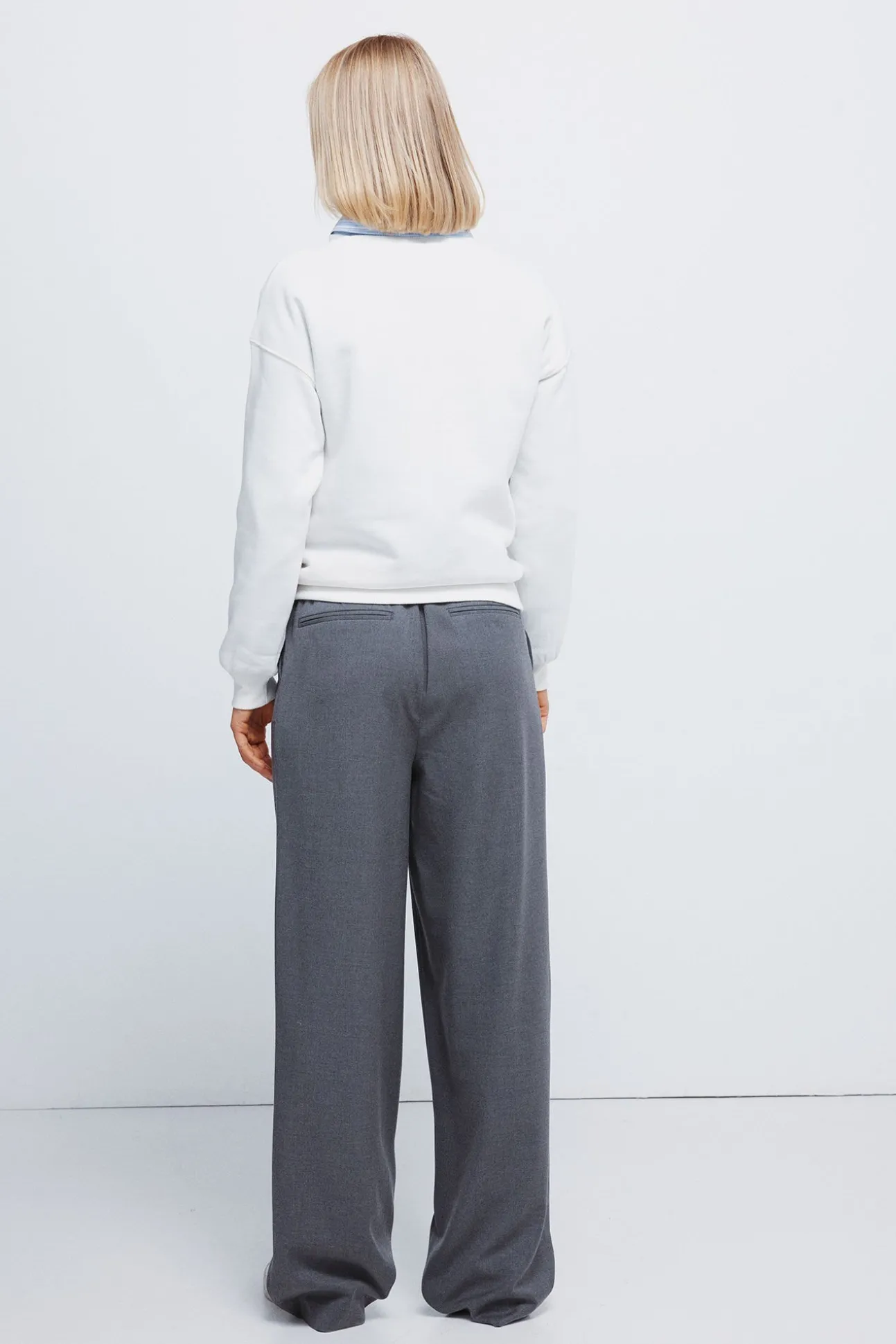 Pantalones pinzas goma cintura