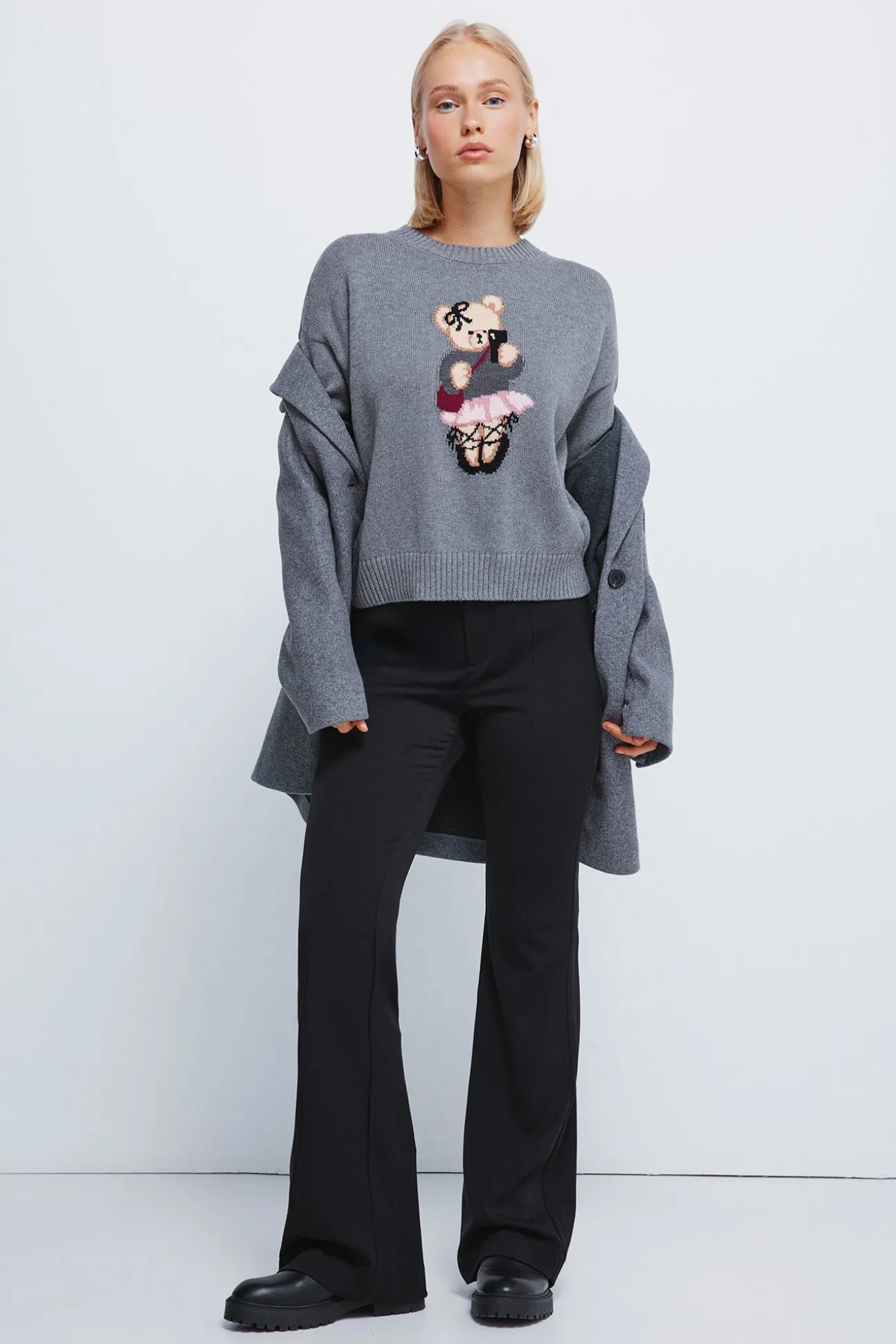 Pantalones rayas flare