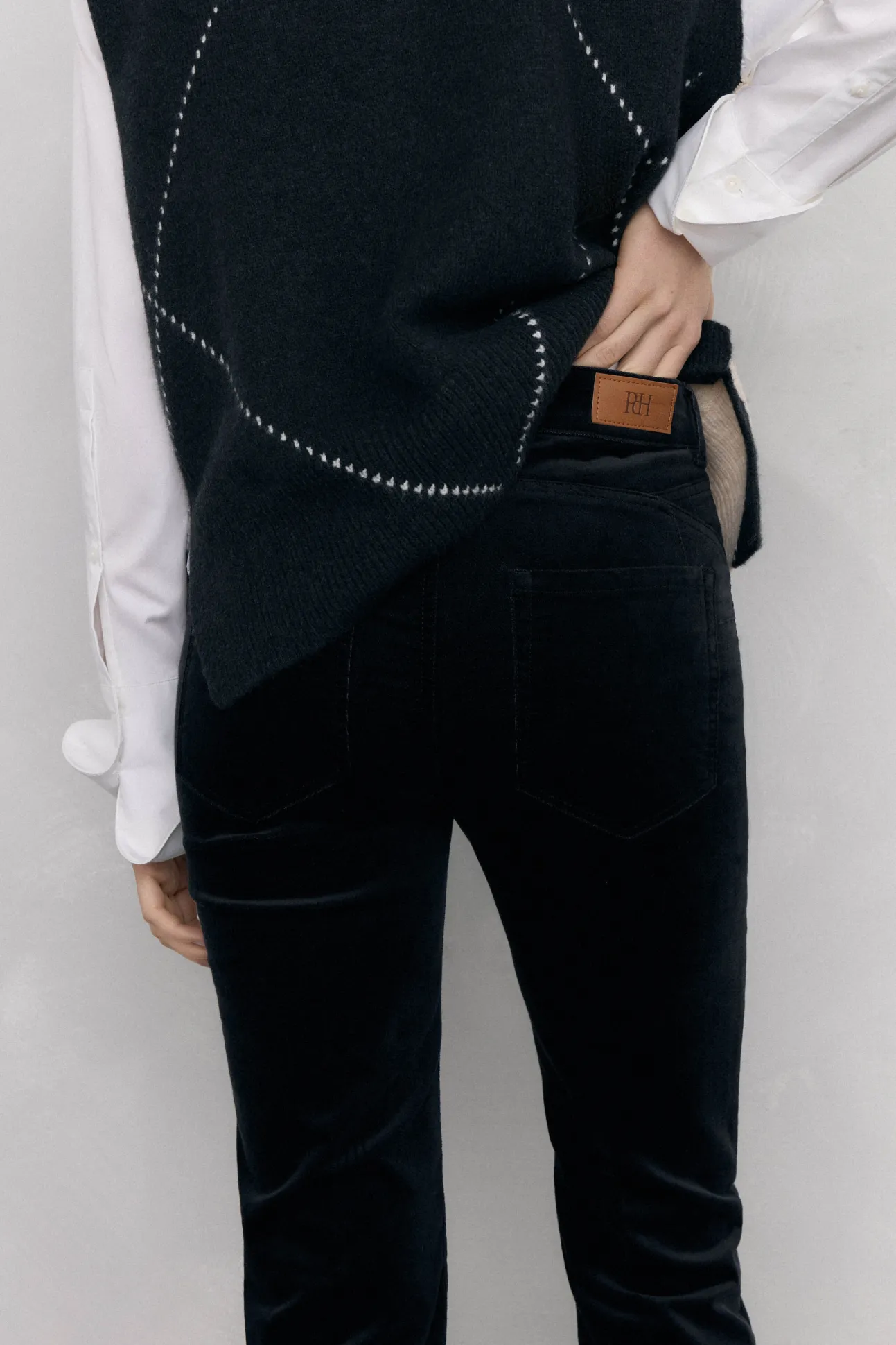 Pantalones terciopelo push up flare