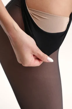 Panty térmico efecto transparente 80 Deniers