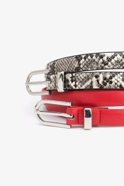 Paquete de 2 Cinturones Efecto Serpiente