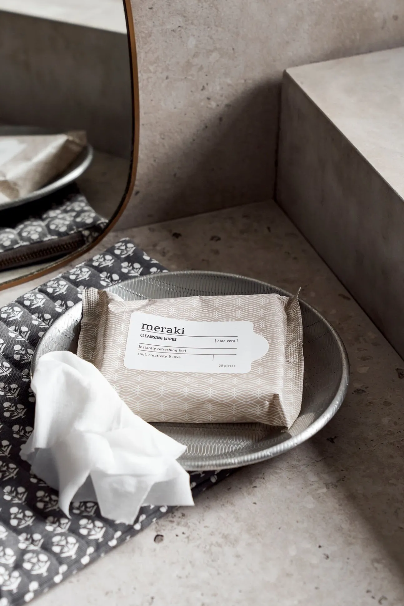 Paquete de toallitas limpiadoras