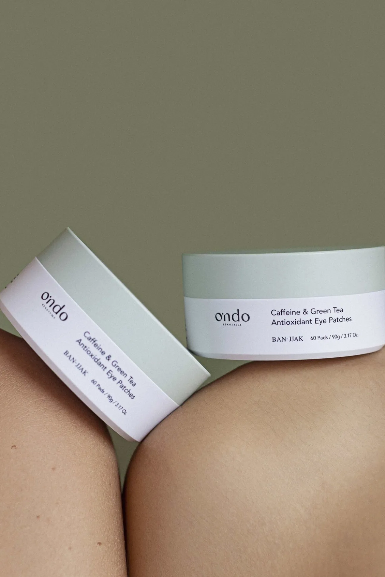 Parches antioxidantes para ojos con cafeína y té verde