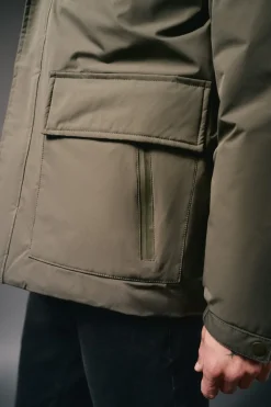 Parka acolchada capucha