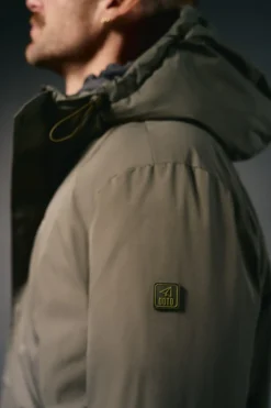 Parka acolchada capucha