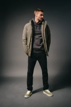 Parka acolchada capucha