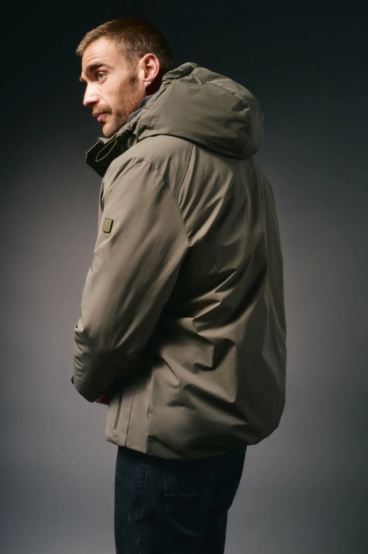 Parka acolchada capucha