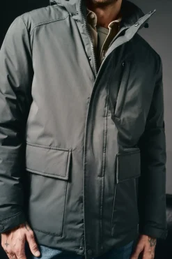 Parka acolchada capucha