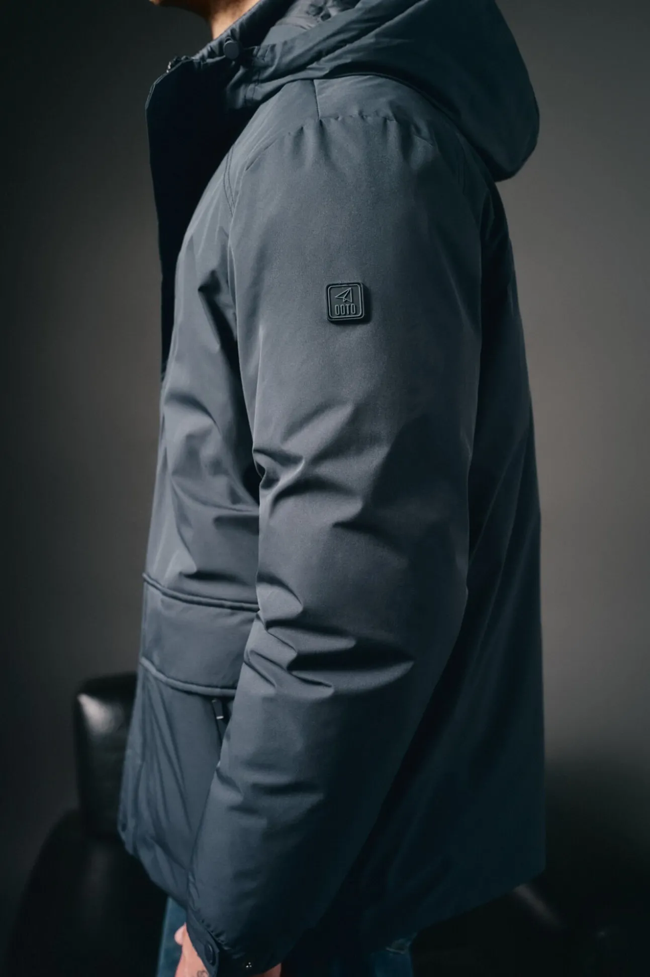 Parka acolchada capucha