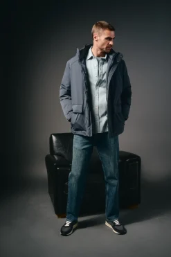 Parka acolchada capucha