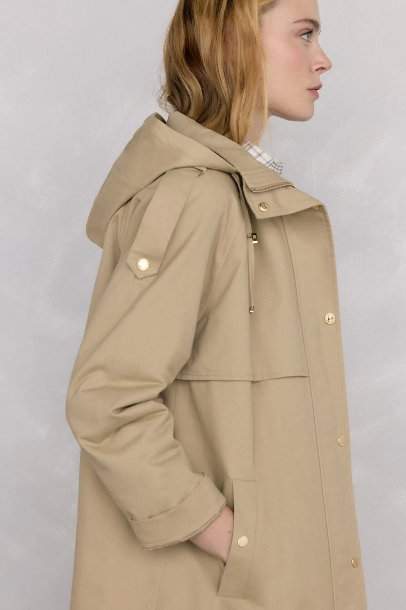 Parka acolchada capucha